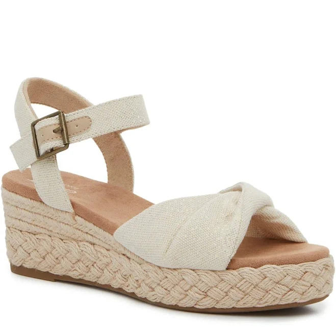 shoes TOMS Women's Kinsley Platform Wedge Sandals DSW $59.98