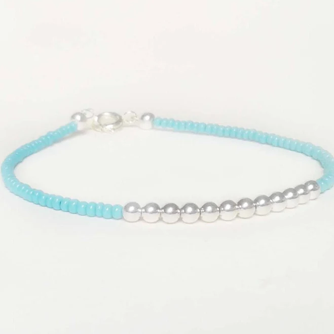 accessory Turquoise Beaded Friendship Bracelet Etsy - JewelleryByJora $13.73