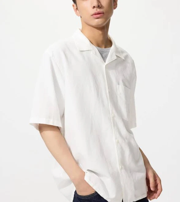 shirt UNIQLO Cotton Linen Short Sleeve Shirt Uniqlo $39.9