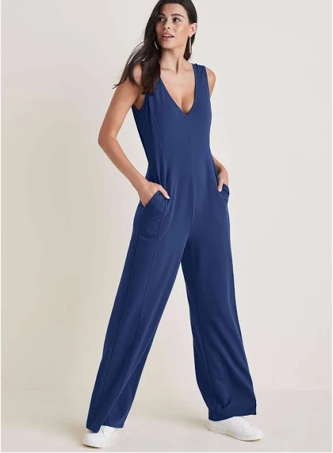 jumpsuit Venus Women's Relaxed V-Neck Jumpsuit VENUS $64
