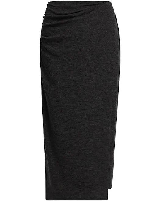 skirt Vince Women's Ruched Wool-Blend Midi Skirt Saks Fifth Avenue $298