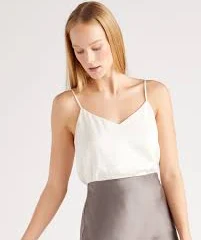 top Washable Stretch Silk V-Neck Cami Quince $49.9