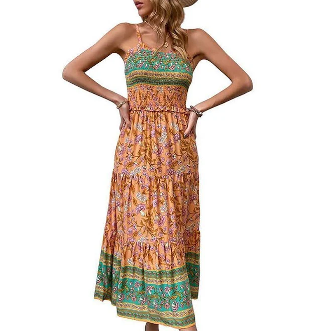 dress Women's Bohemian Smocked Top Maxi Dress Kohl's $32.99