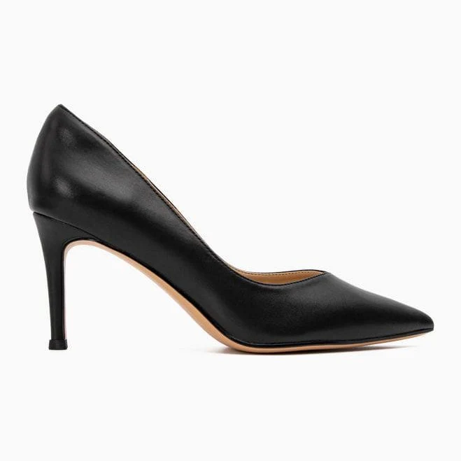 shoes Women's Classic Pointed Toe Leather Pumps LarosaStyle $90