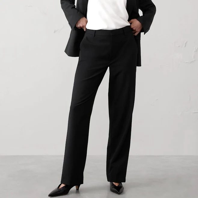 bottom Women's High-Rise Sculpted Straight Trouser Banana Republic Factory $50