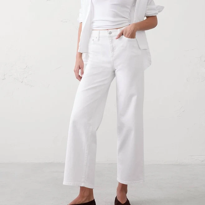 jeans Women's High-Rise Straight Jeans Banana Republic Factory $45