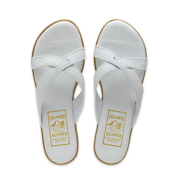 shoes Women's Leather Slide Platform Island Slipper $139.95