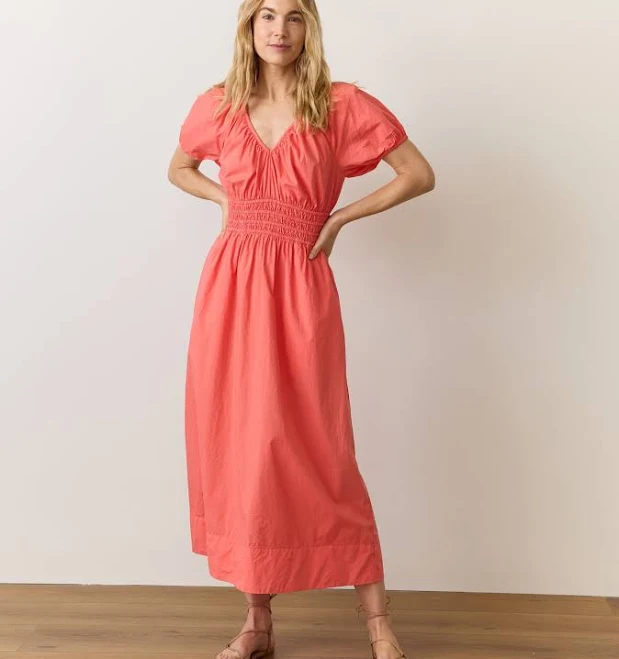 dress Women's Marine Layer Emery Poplin Midi Dress Marine Layer $72