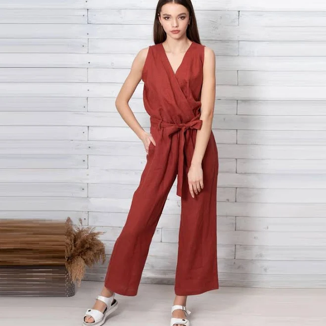 jumpsuit Women's Sustainable Linen Romper Etsy - linocolore $103.5