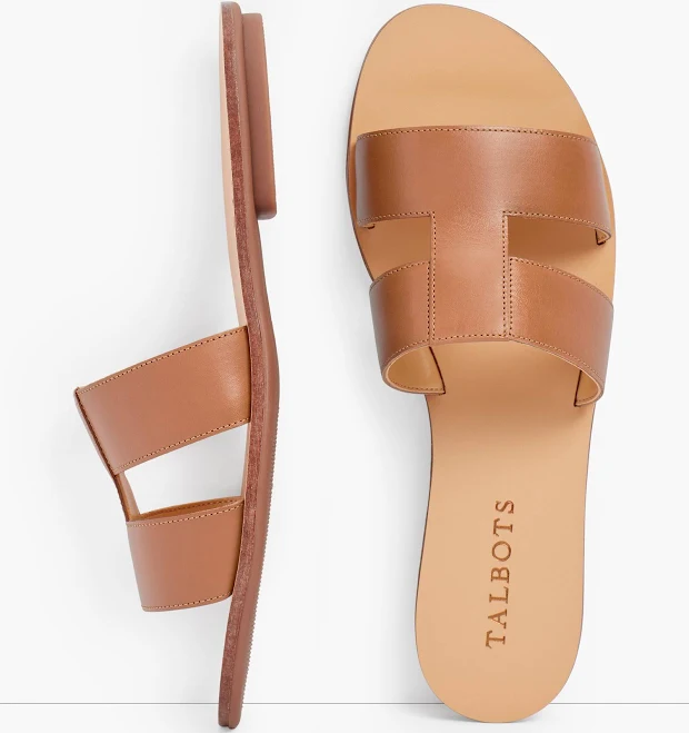shoes Women's Talbots Hannah Vachetta Leather Slides Talbots $55.65