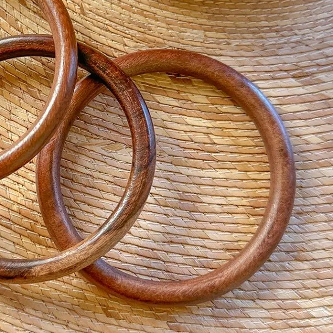 accessory Wooden Stacking Bangles Temple Ro $22