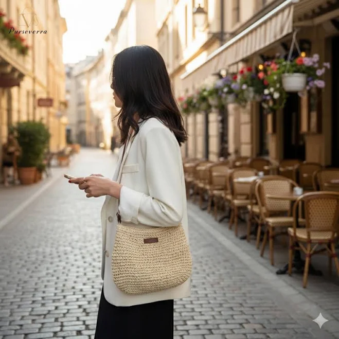 bag Woven Straw Crossbody Bag Etsy - Seller $36.82