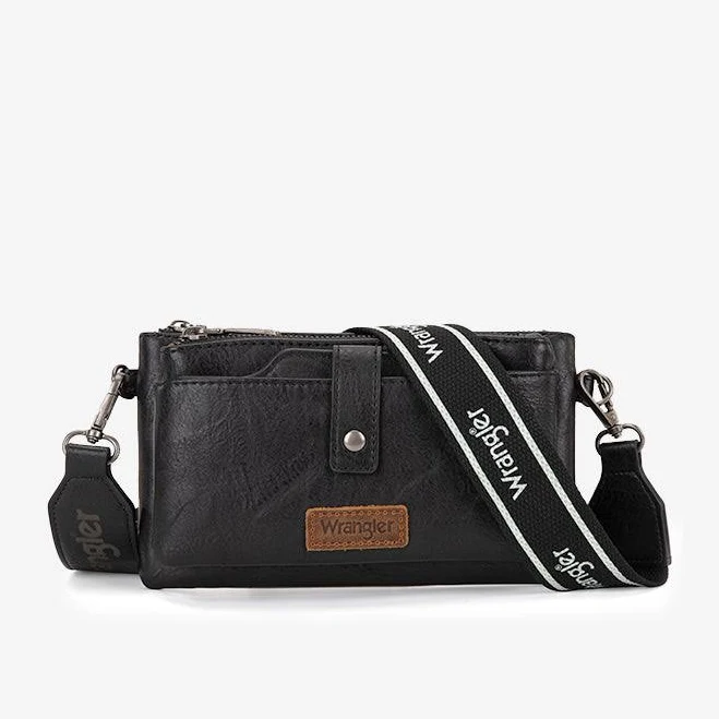 bag Wrangler Women's Dual Zipper Crossbody Bag Montana West $26.99