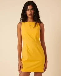 dress Yellow Freya Shift Mini Dress nobodyschild.com $54