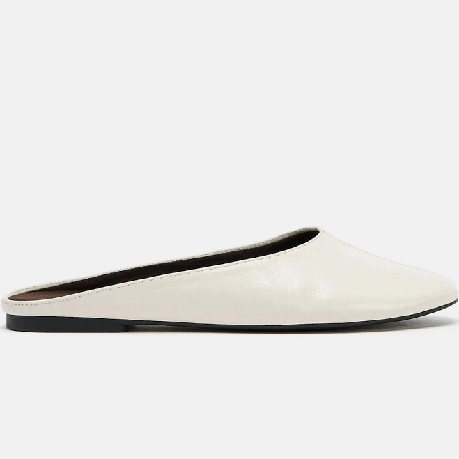 shoes Zara Leather Slingback Flats Zara USA $75.9