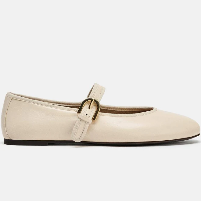 shoes Zara Soft Leather Ballet Flats Zara USA $79.9