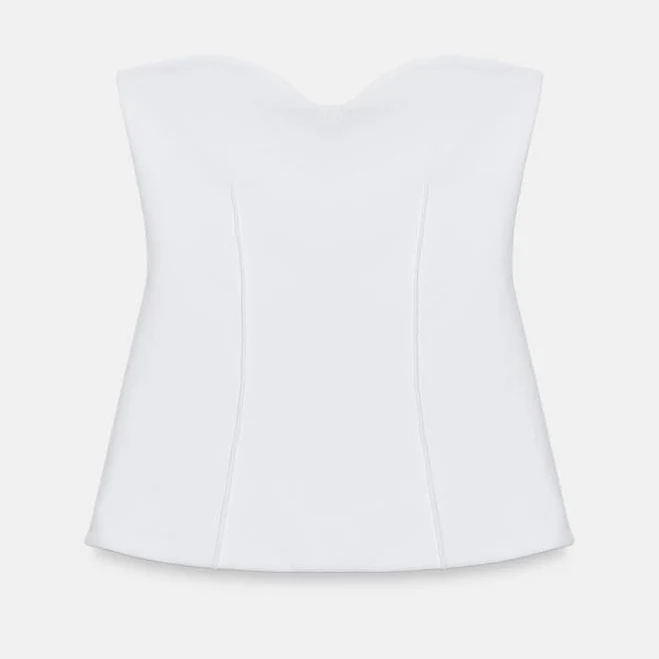 top Zara Sweetheart Bandeau Top Zara USA $25.9