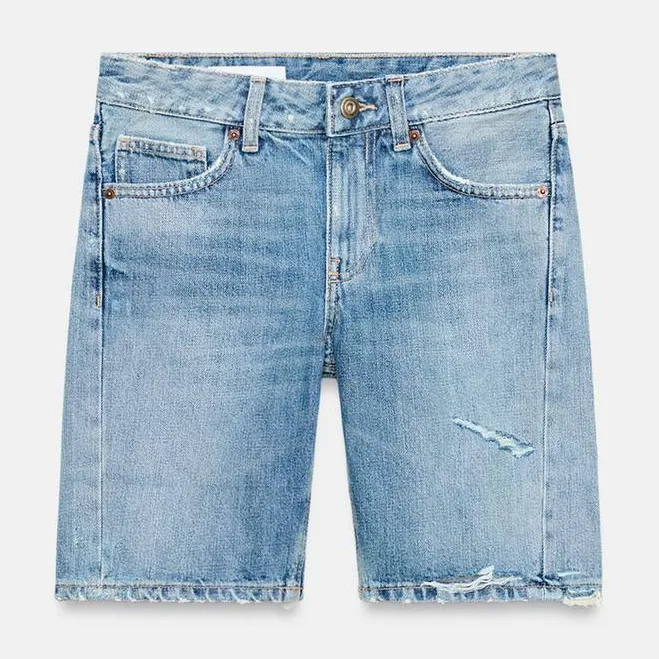 shorts Zara Trf Mid-Rise Denim Shorts Zara USA $49.9
