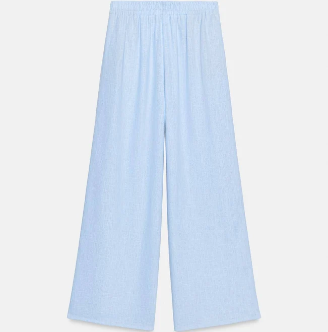 trousers Zara Wide Linen Pants Zara USA $59.9