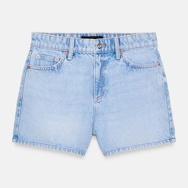 shorts Zara Z1975 Mom Fit Mid-Rise Shorts Zara USA $39.9
