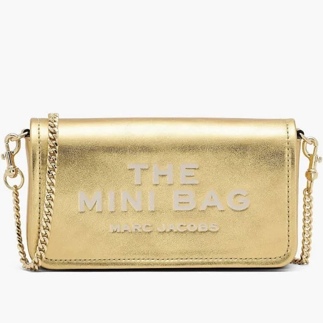 Marc Jacobs The Metallic Leather Chain Mini Bag