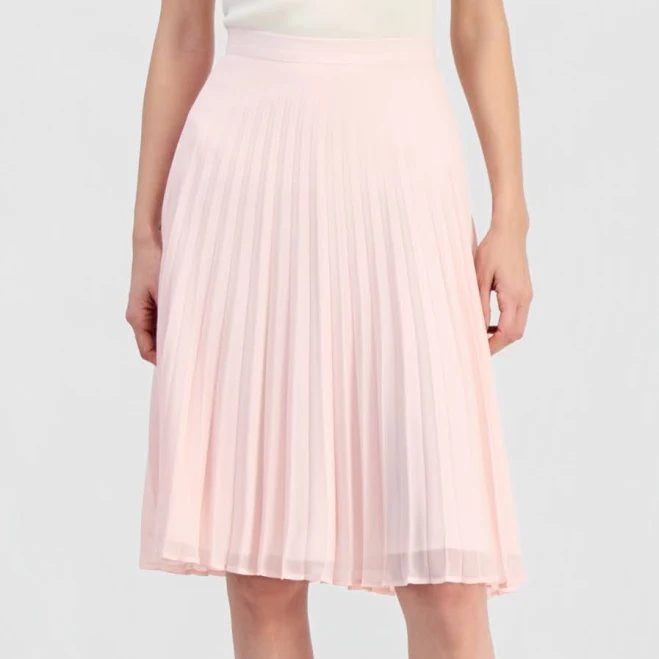 Tahari ASL Women's Pleated Chiffon Midi Skirt