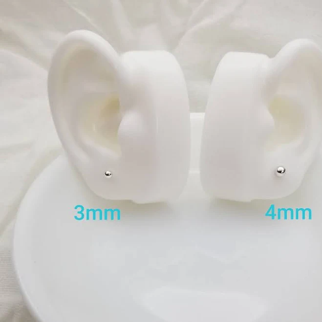 Sterling Silver Minimalist Stud Earrings