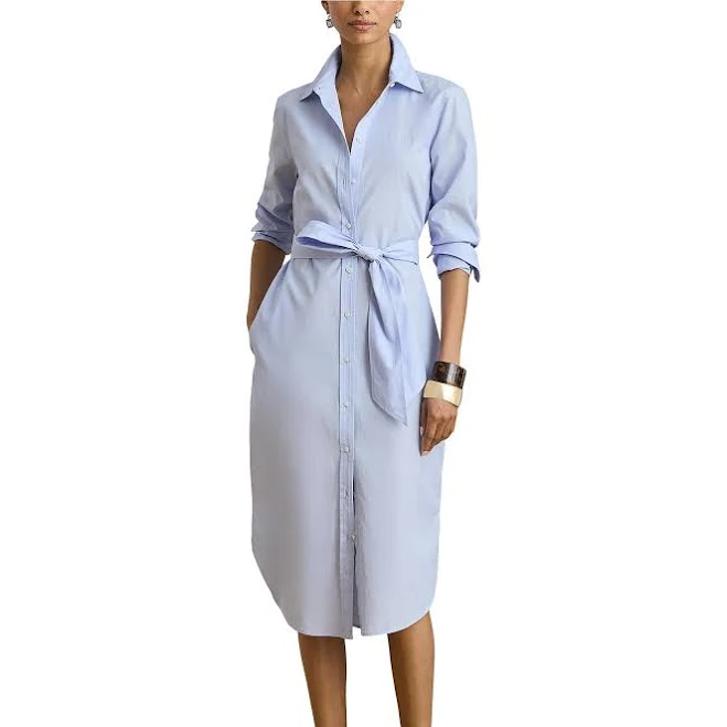 Lauren Women's Ralph Lauren End-On-End Cotton Shirtdress Dress