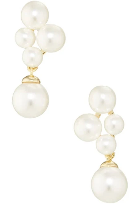 Shashi Women's Nuit Blanche Freshwater Pearl Drop Earrings