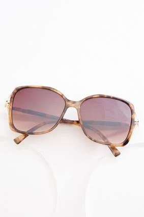Oversized Tortoise Shell Square Sunglasses