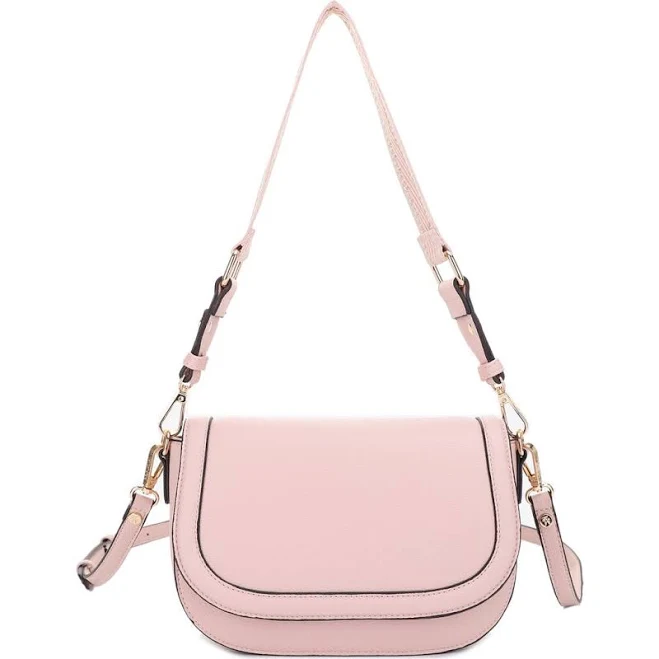 Mali + Lili Kiana Recycled Vegan Leather Crossbody Bag in Blush at Nordstrom