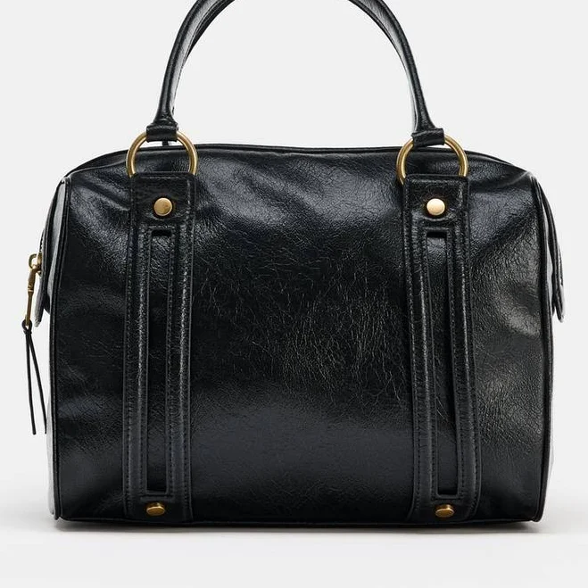 Zara Shoulder Bag with Metal Details