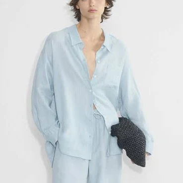 Aritzia Wilfred Women's Reminisce Relaxed Linen Shirt