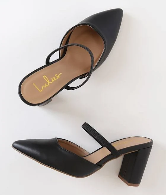 Lulus Pointed-Toe Vegan Mules