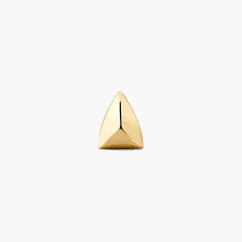 Mejuri 14K Yellow Gold Puffy Pyramid Stud