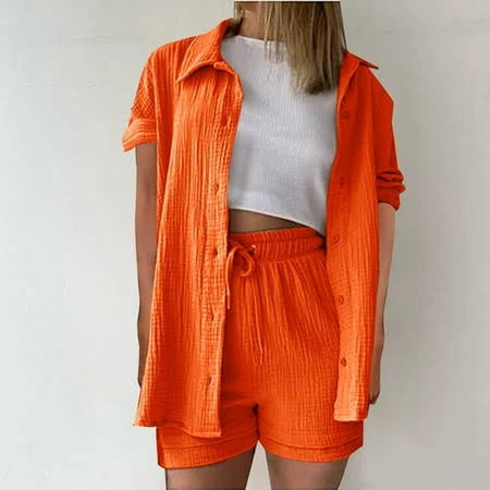 Women's Casual Linen 2 Piece Set
