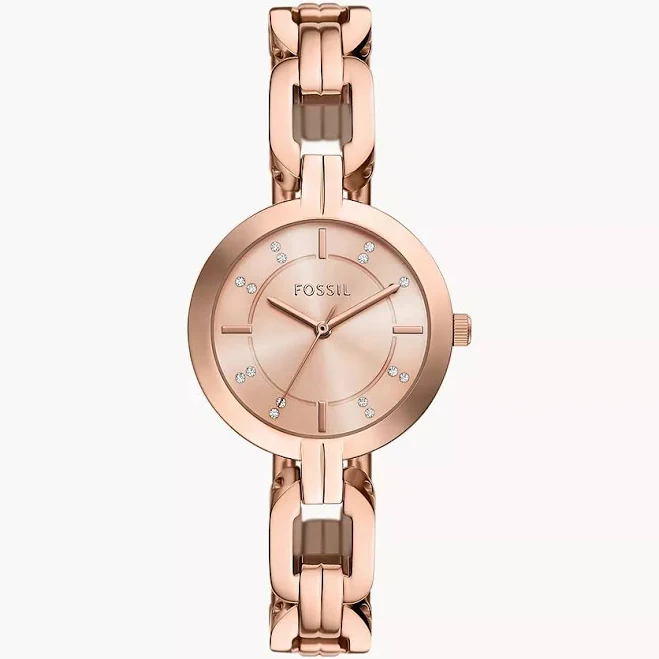 Fossil Women's Kerrigan Three-Hand Rose Gold-Tone Stainless Steel Watch