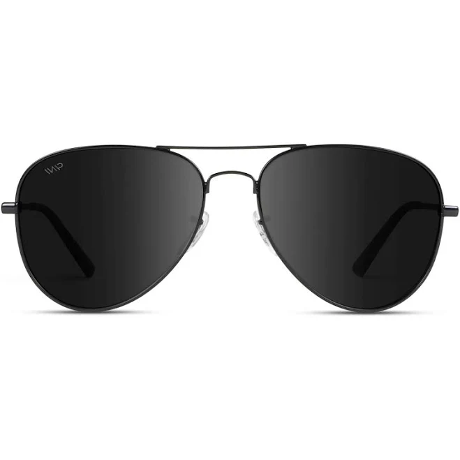 Maxwell | Polarized Aviator Sunglasses Full Black