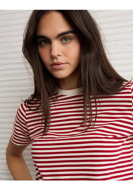 AE Women's Everyday Striped T-Shirt