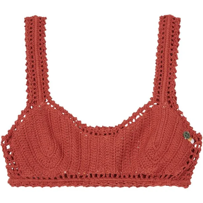 She Made Me Essential Crochet Bikini Top