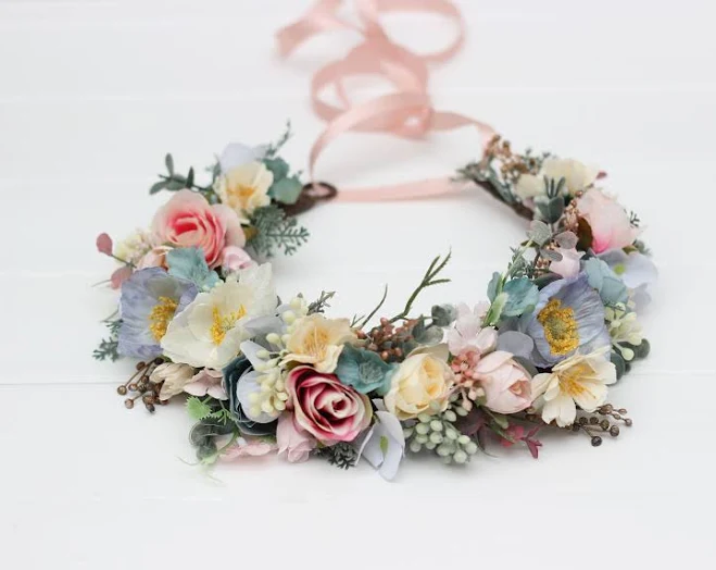 Pastel Wildflower Flower Crown