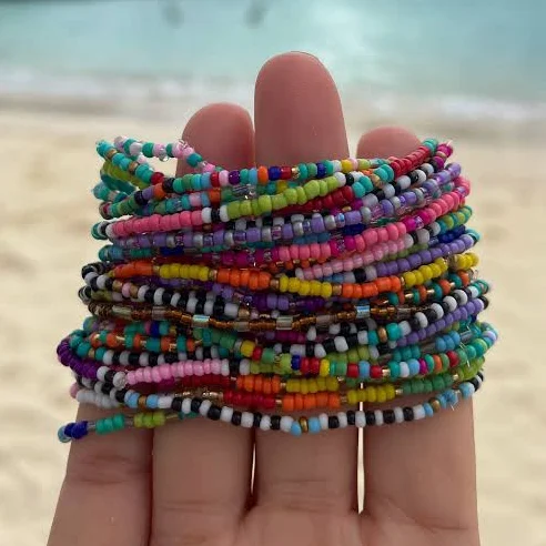 Boho Rainbow Beaded Bracelet