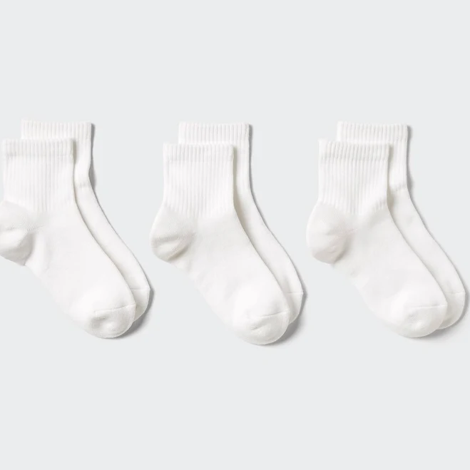 UNIQLO Women's Ribbed Pile Socks (3 Pairs)
