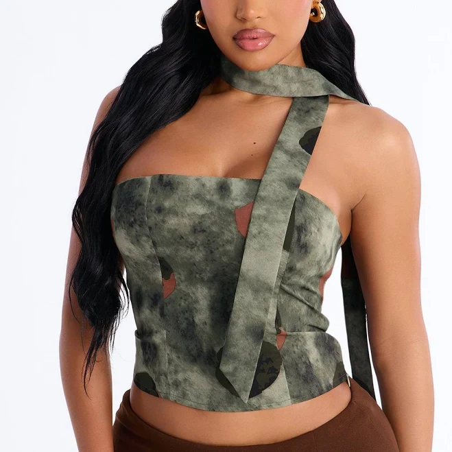 Fashion Nova Strapless Satin Tube Top