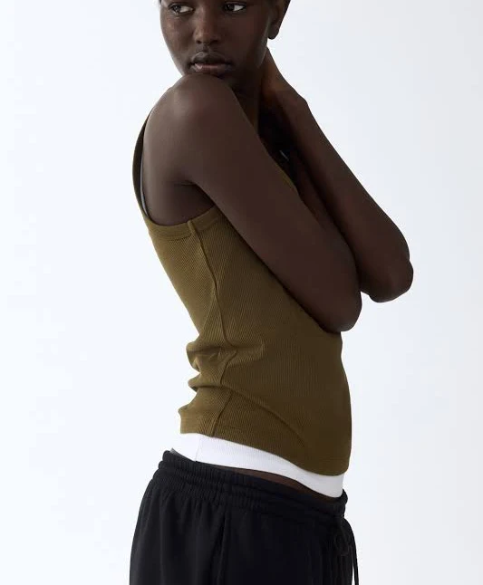 H&M Ladies Ribbed Tank Top