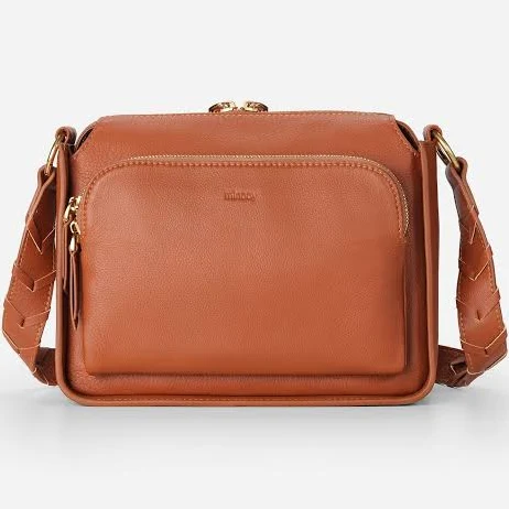 Hebe Braided Leather Crossbody Bag