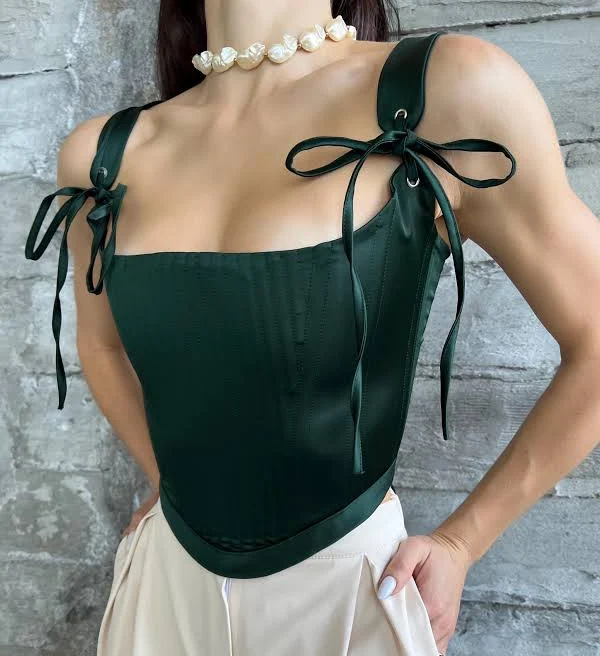 Women's Satin Underbust Corset