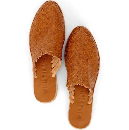 Hand Woven Leather Slides