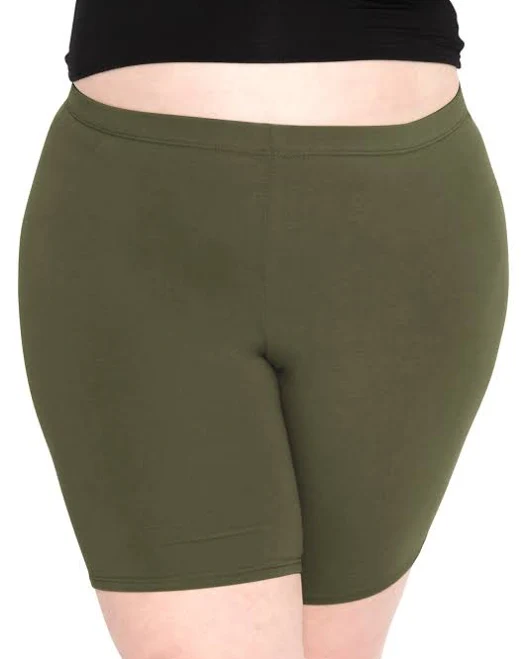 Stretch Is Comfort Women's Cotton Plus Size Biker Shorts
