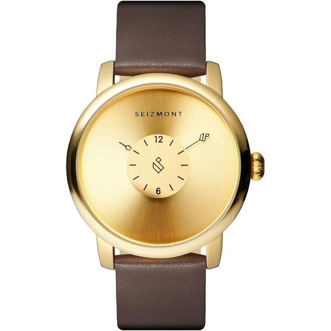 Mezzo Men's Minimalist Leather Watch